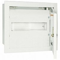 Распределительный шкаф ЩРв 12 мод., IP31, встраиваемый, сталь, серая дверь, с клеммами |  код. SQ0905-0002 |  TDM